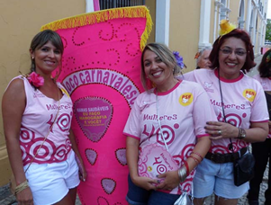 Carnaval 2012 – Mulheres 40º graus – Mamas Saudáveis – Bloco da Secretaria Estadual de Mulheres PSB/PE – Carnaval 2012