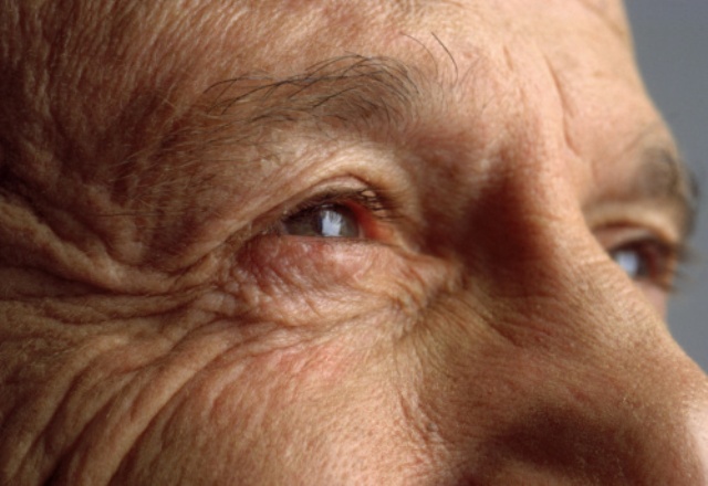 Detail of mature man’s face