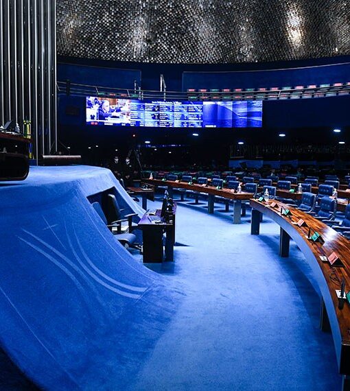 O Plenário do Senado durante a votação desta terça-feira